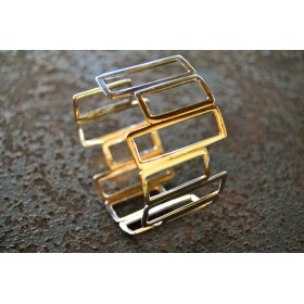 Contemporary Sterling Silver Bracelet